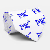 E=MC2 (blau) Krawatte (Gerollt)