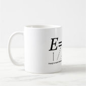 E=MC2 Einsteins Relativitätstheorie Kaffeetasse (Links)