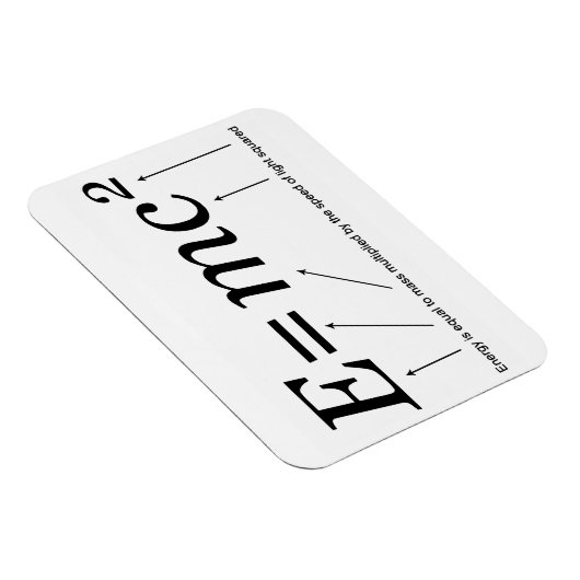 E=MC2 Einsteins Relativitätstheorie Magnet (Rechte Seite)