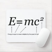 E=MC2 Einsteins Relativitätstheorie Mousepad (Mit Mouse)