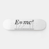 E=MC2 Einsteins Relativitätstheorie Skateboard (Horizontal)