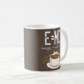 E=MC2 Energy Milk Coffee Funny Chemistry Science Kaffeetasse (VorderseiteRechts)