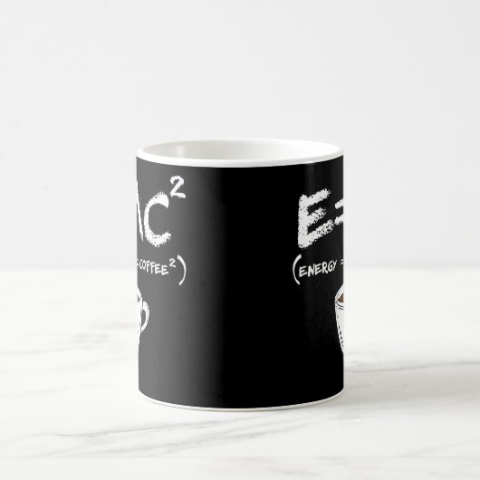 E = MC2 Energy Milk Kaffee Funny Science Coffee  Kaffeetasse (Mittel)