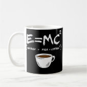 E = MC2 Energy Milk Kaffee Funny Science Coffee Kaffeetasse (Links)