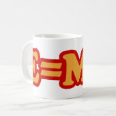 E=MC2 KAFFEETASSE (Vorderseite Links)