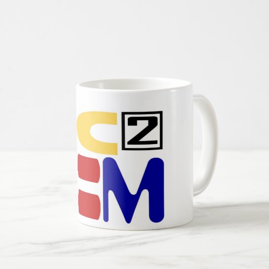 E=MC2 KAFFEETASSE (VorderseiteRechts)