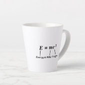 E=mc2 Naturwissenschaften Energie Einstein lustige Milchtasse (Rechte Ecke)