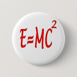 E = MC2 (rot) Button