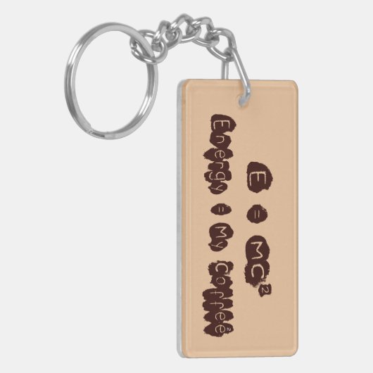 E = MC2 SCHLÜSSELANHÄNGER (Vorderseite links)