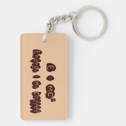 E = MC2 SCHLÜSSELANHÄNGER (Rückseite)