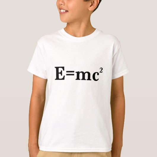 E=mc2 T-Shirt (Vorderseite)