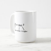 E=mc2 Wissenschaftsphysik Energie Einstein witzig Kaffeetasse (Vorderseite Links)