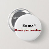 E=mc3 Button (Vorne & Hinten)
