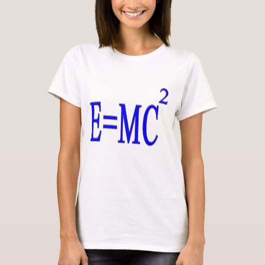 E=MC 2 (Blau) T-Shirt (Vorderseite)