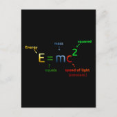 E = MC-2. E equals MC Squared Postkarte (Vorderseite)