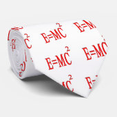 E=MC 2 (Rot) Krawatte (Gerollt)