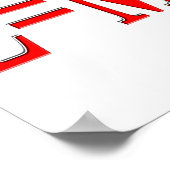 E=MC 2 (rot) Poster (Ecke)