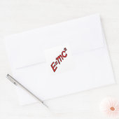 E = mc² – Genialer Modus Ein Quadratischer Aufkleber (Umschlag)