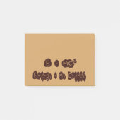 E=MC-Kaffee Post-it Klebezettel (Vorderseite)