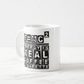 E=mc² Kaffeetasse (Vorderseite Links)