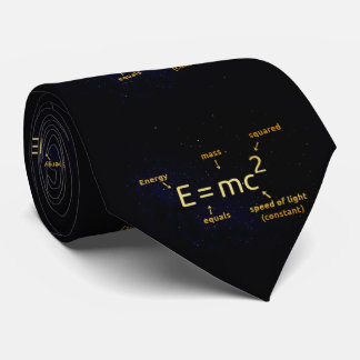 E=mc ², Masse-Energie Gleichwertigkeit Krawatte