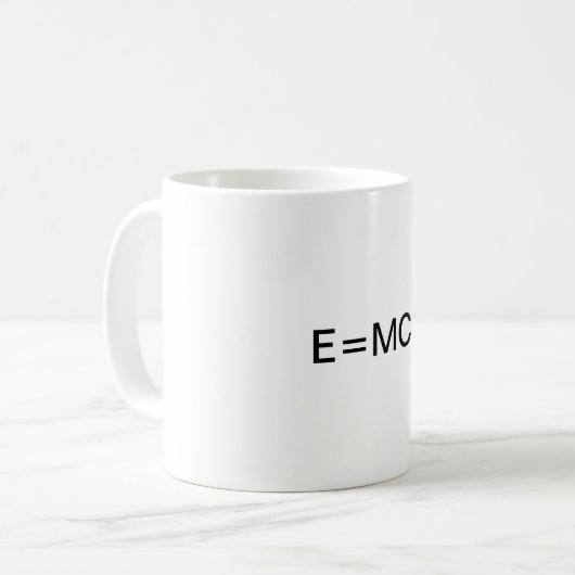 E=MC ² Tasse (Vorderseite Links)