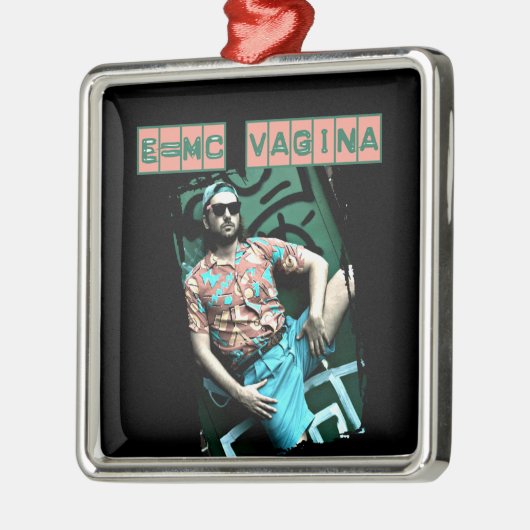 e=mcvagina silbernes ornament (Links)