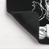 E Me Some Coffee Funny Edgar Allan E Pun Mousepad (Ecke)