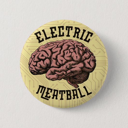 E-Meatball-Aufkleber Button (Vorderseite)