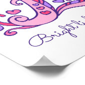 E monogram art Elagirls name meint poster (Ecke)