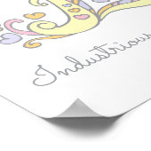 E monogram Art Emily Girls Name bedeutet Plakat (Ecke)