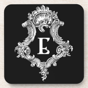 E Monogram Inital Untersetzer
