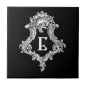 E Monogramm Initiale Fliese (Vorderseite)