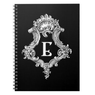 E Monogramm Notizblock