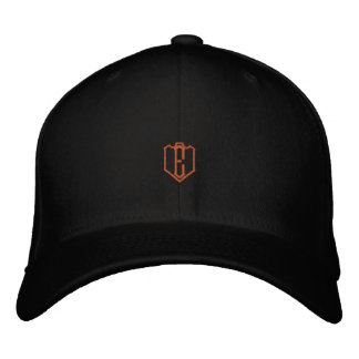 E Monogramm schwarze Flexfit-Wollmütze Größe L XL Bestickte Baseballkappe