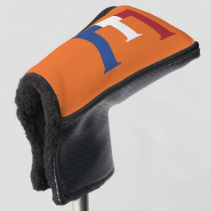 E Monogramm überlagert auf NLD-Flagge auf oder auf Golf Headcover