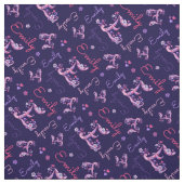E Monogramm und personalisierte Bezeichnung Emily  Stoff (Muster)