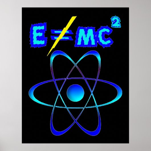 E nicht = mc2 - Einstein lag falsch! Poster (Vorne)