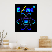 E nicht = mc2 - Einstein lag falsch! Poster (Küche)