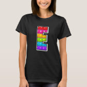E Niedliche Hauptstadt Letter C Alphabet Funny Pop T-Shirt (Vorderseite)