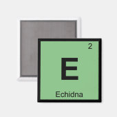 E - Periodisches Symbol für die griechische Chemie Magnet (Vorderseite/Rückseite)