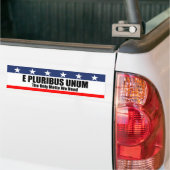 E Pluribus Unum bumper sticker Autoaufkleber (Auf Lkw)