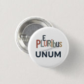 "E Pluribus Unum - Design for Unity Button (Vorne & Hinten)