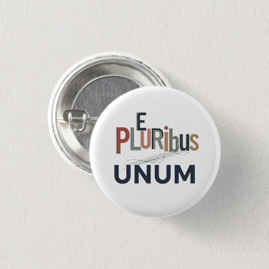 "E Pluribus Unum - Design for Unity Button (Vorne & Hinten)