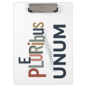 "E Pluribus Unum - Design for Unity Klemmbrett