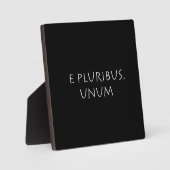 E Pluribus Unum Fotoplatte (Vorderseite)