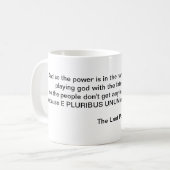E Pluribus unum Kaffeetasse (Vorderseite Links)