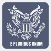 E Pluribus Unum - Patriotische Stickers (Vorderseite)