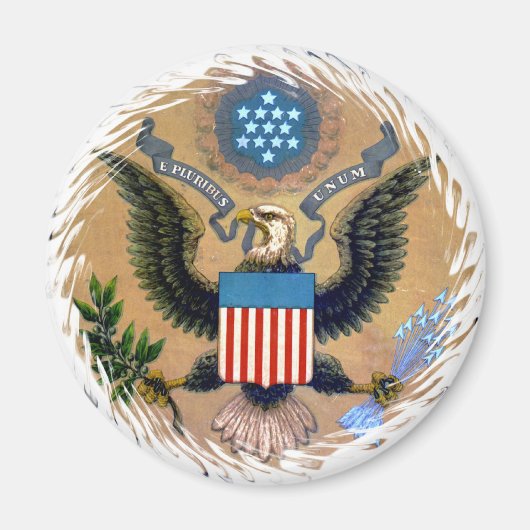 E Pluribus Unum Patriotische USA Magnet (Vorne)