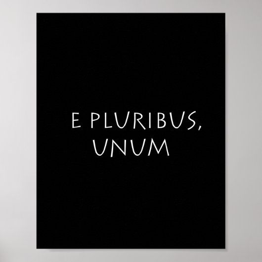 E Pluribus Unum Poster (Vorne)